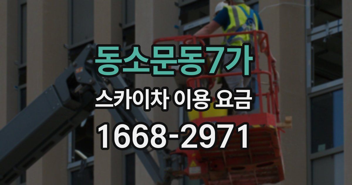 동소문동7가 스카이차 이용 요금
