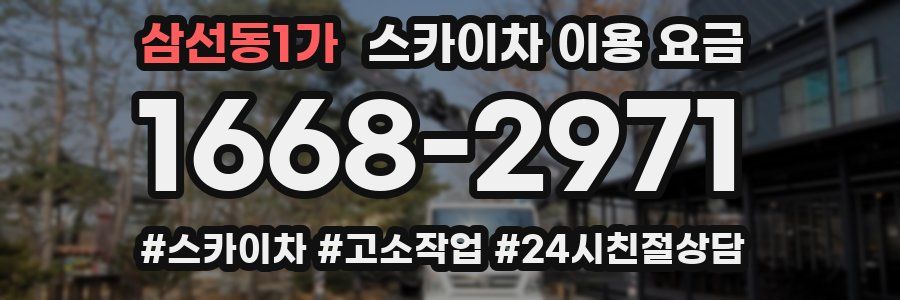 삼선동1가 스카이차 이용 요금