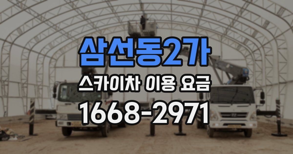삼선동2가 스카이차 이용 요금