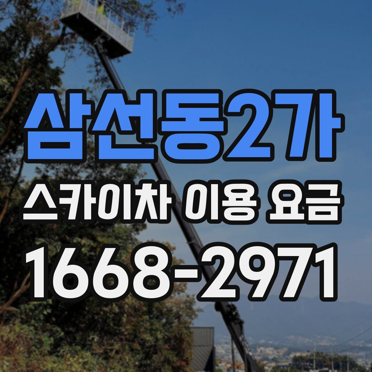 삼선동2가 스카이차 이용 요금