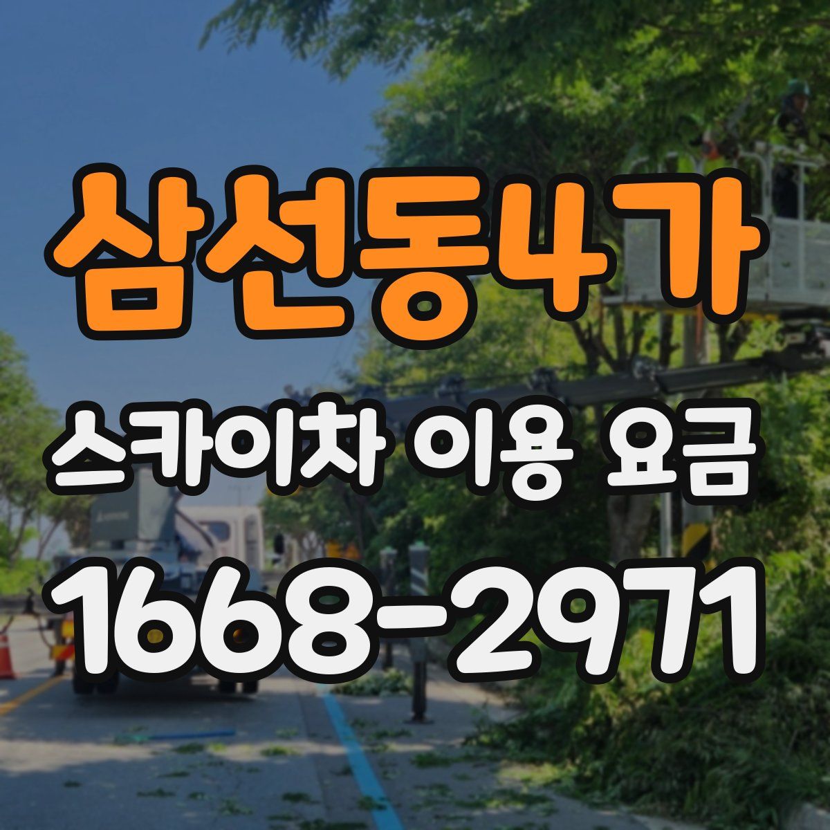삼선동4가 스카이차 이용 요금