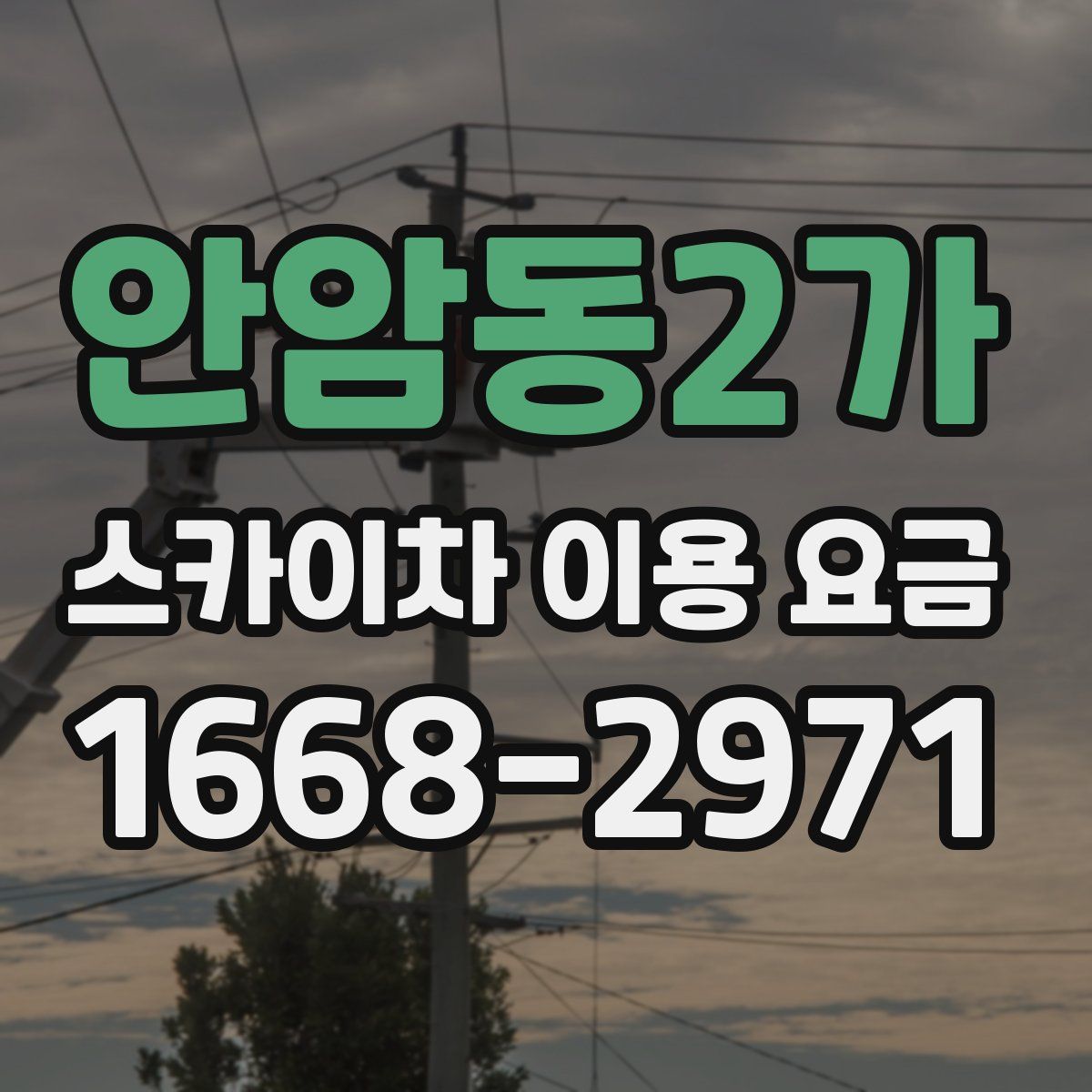 안암동2가 스카이차 이용 요금