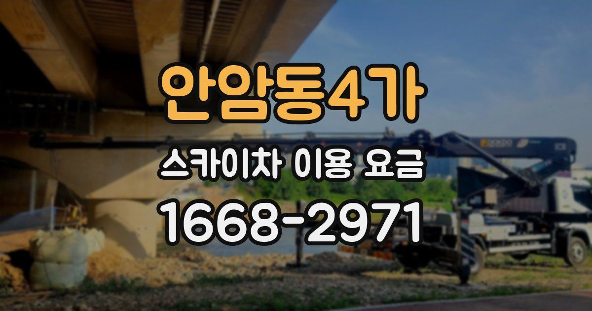안암동4가 스카이차 이용 요금