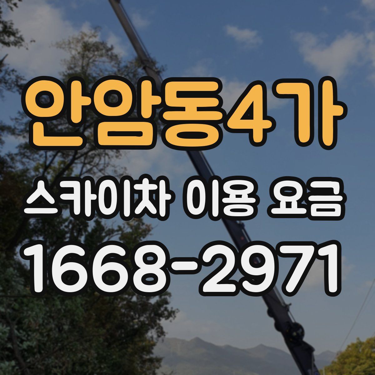 안암동4가 스카이차 이용 요금