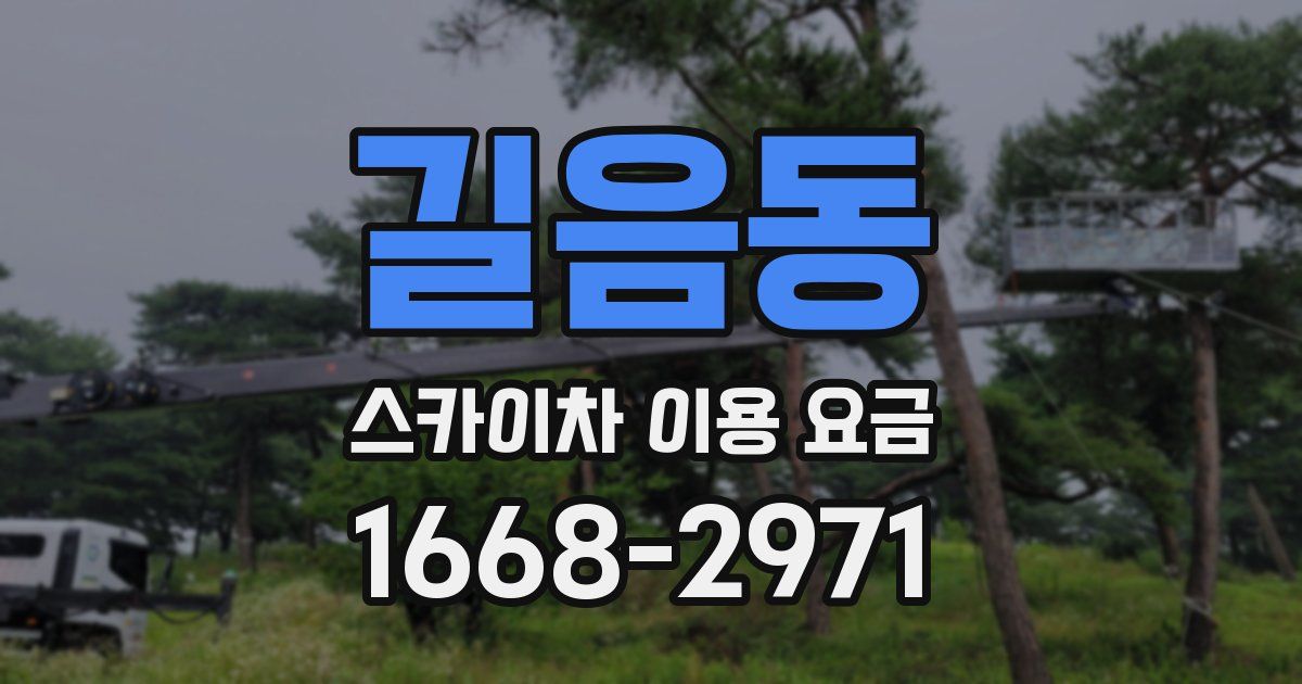 길음동 스카이차 이용 요금