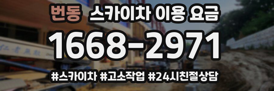 번동 스카이차 이용 요금