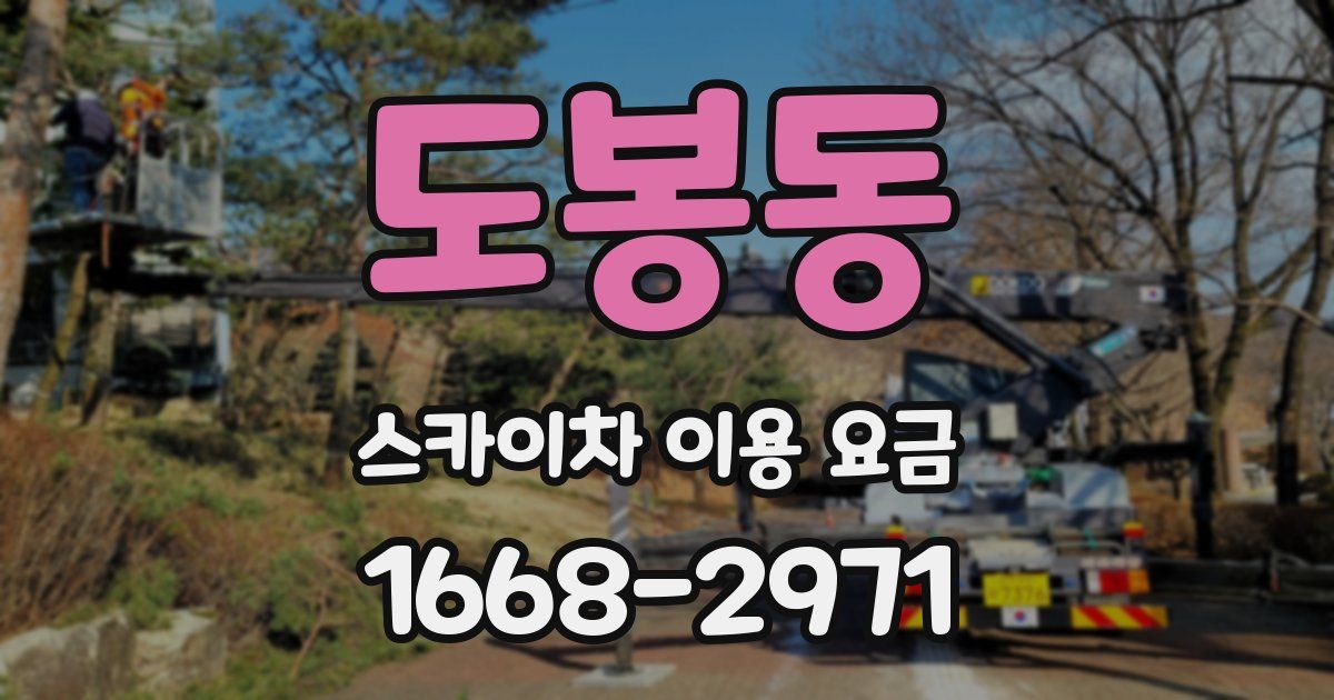 도봉동 스카이차 이용 요금