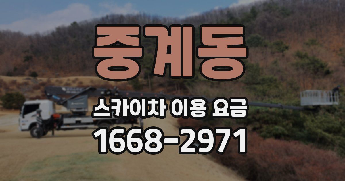 중계동 스카이차 이용 요금