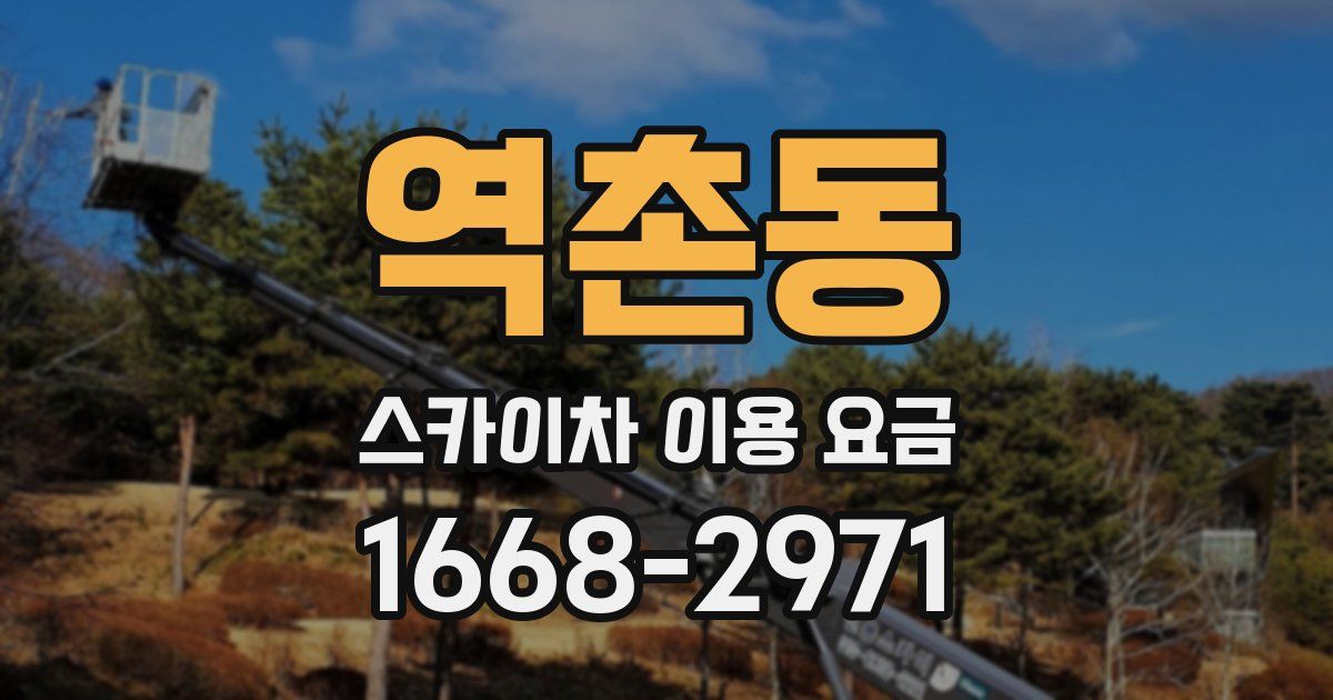 역촌동 스카이차 이용 요금