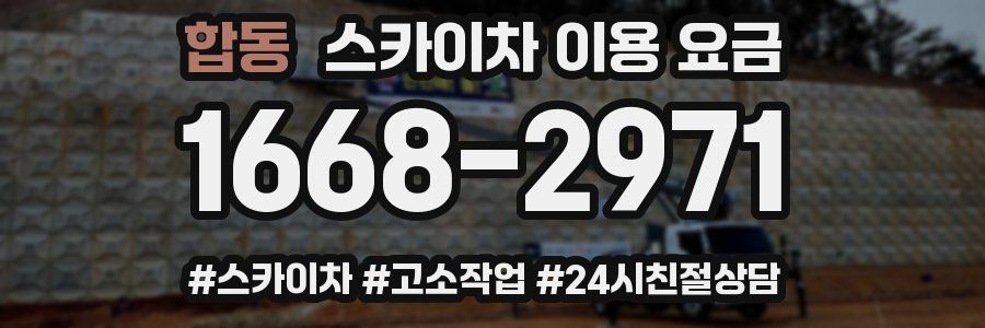 합동 스카이차 이용 요금
