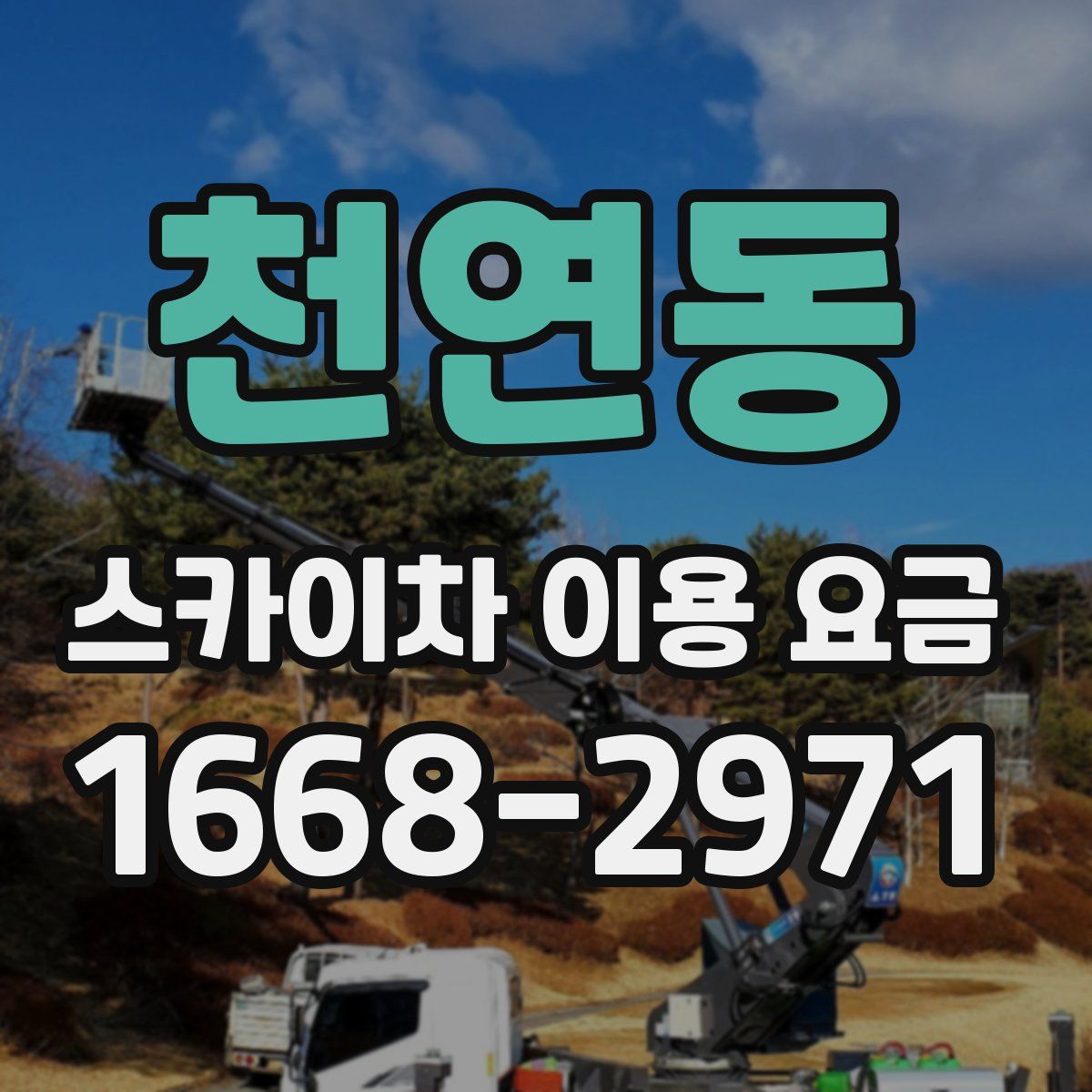 천연동 스카이차 이용 요금