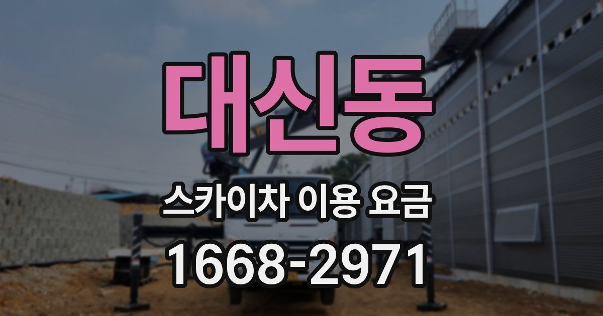 대신동 스카이차 이용 요금