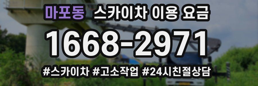 마포동 스카이차 이용 요금