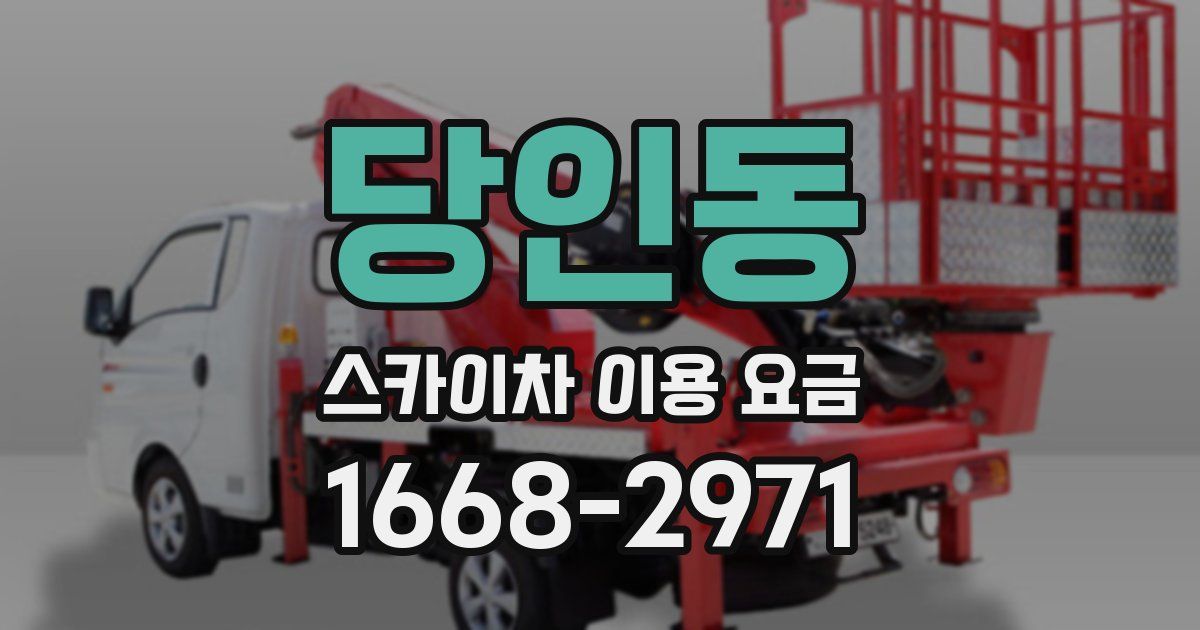 당인동 스카이차 이용 요금
