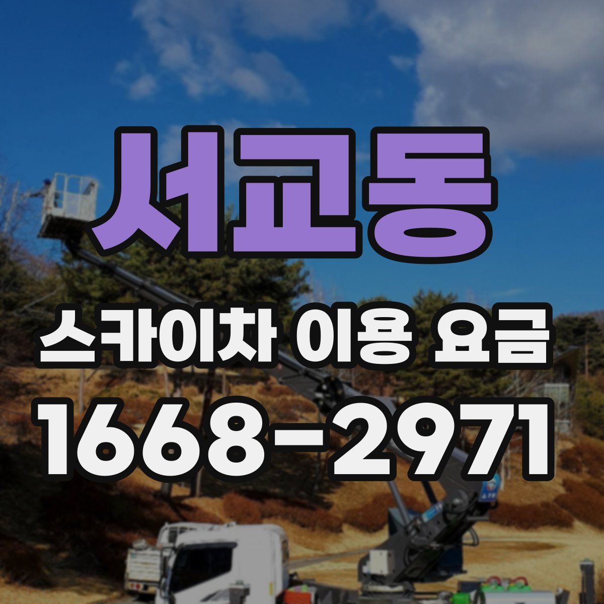 서교동 스카이차 이용 요금
