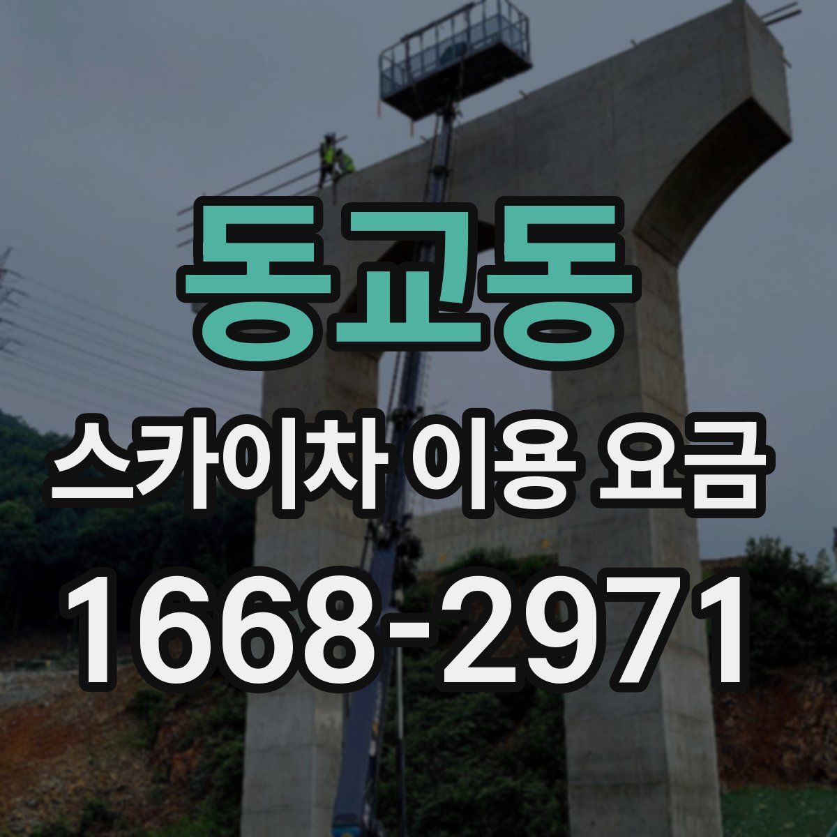 동교동 스카이차 이용 요금