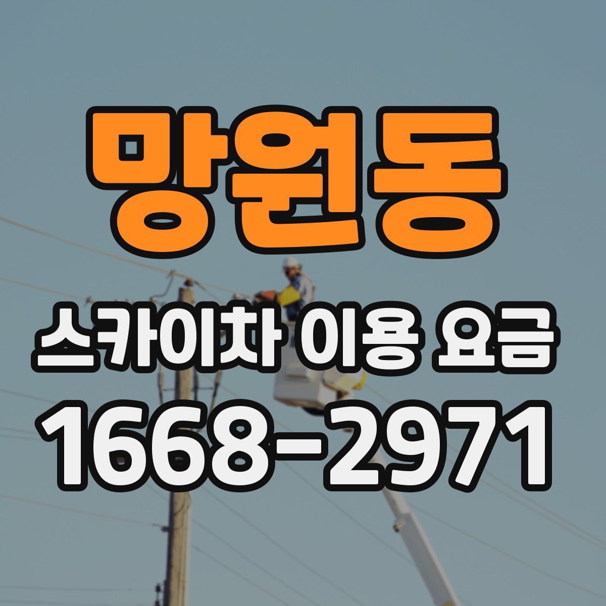 망원동 스카이차 이용 요금