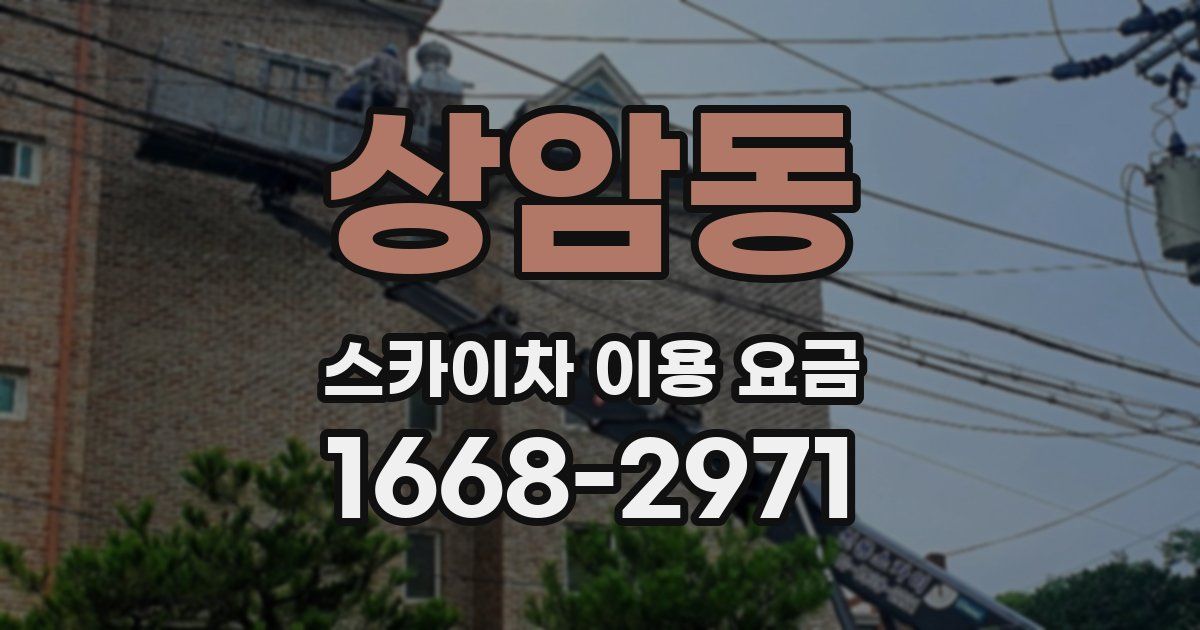상암동 스카이차 이용 요금