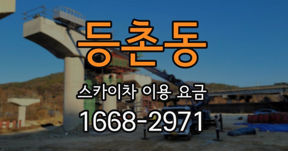등촌동 스카이차 이용 요금