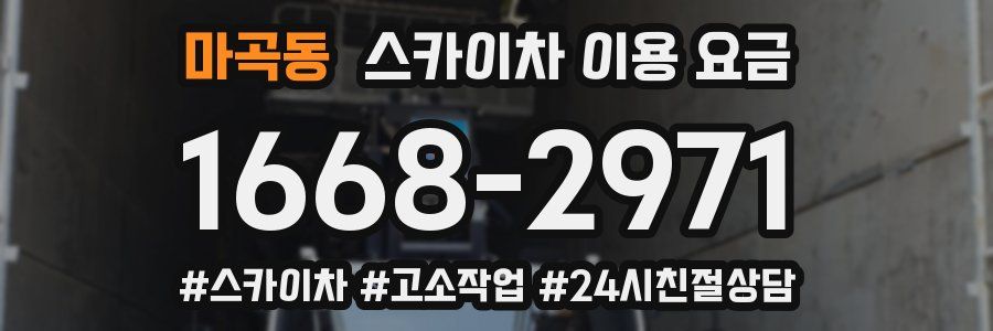 마곡동 스카이차 이용 요금