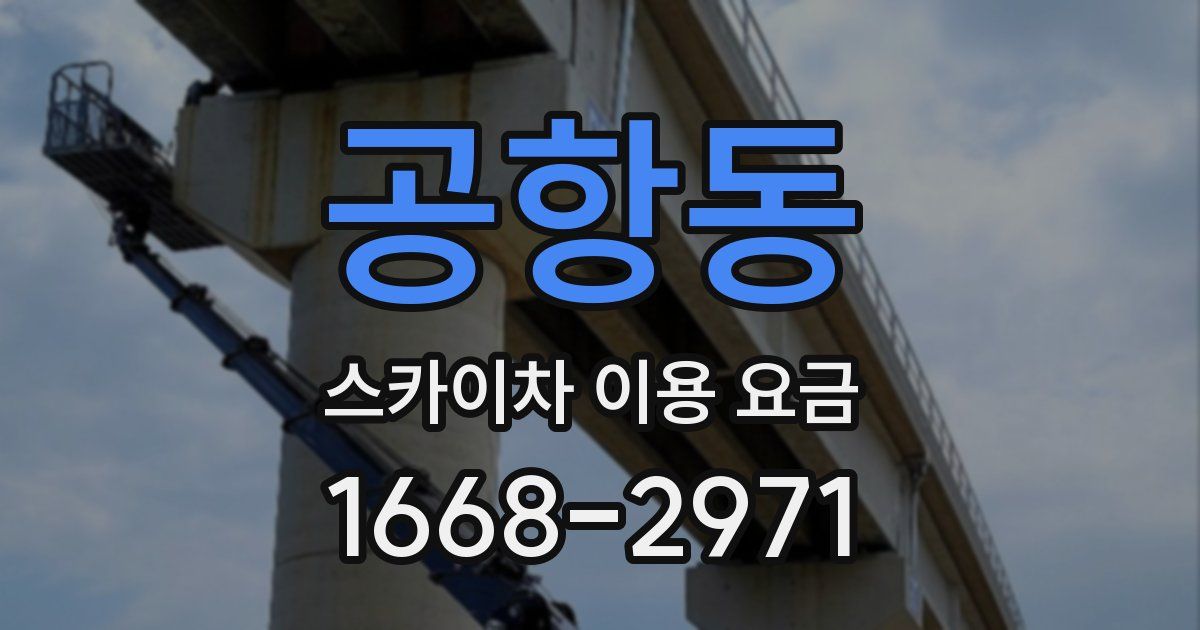 공항동 스카이차 이용 요금