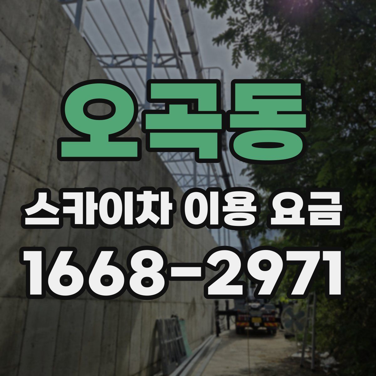 오곡동 스카이차 이용 요금