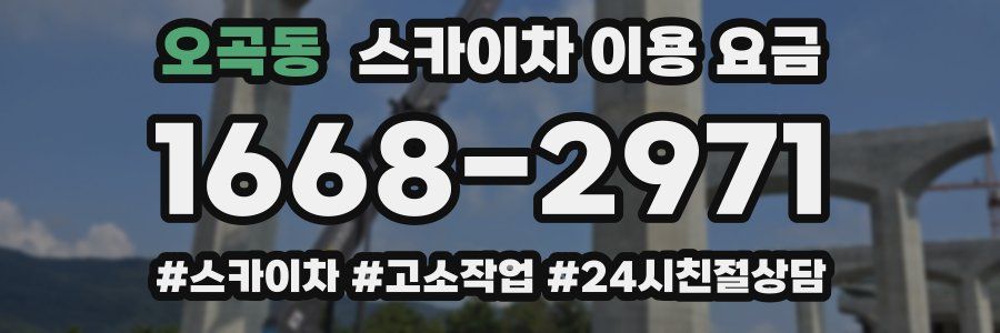 오곡동 스카이차 이용 요금
