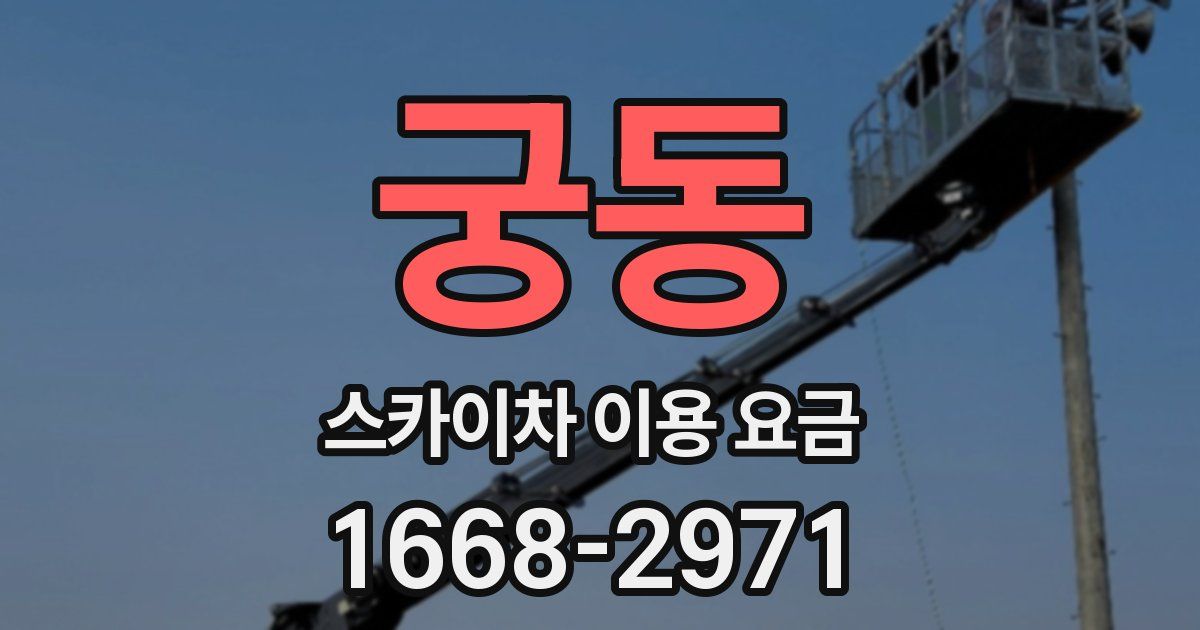 궁동 스카이차 이용 요금