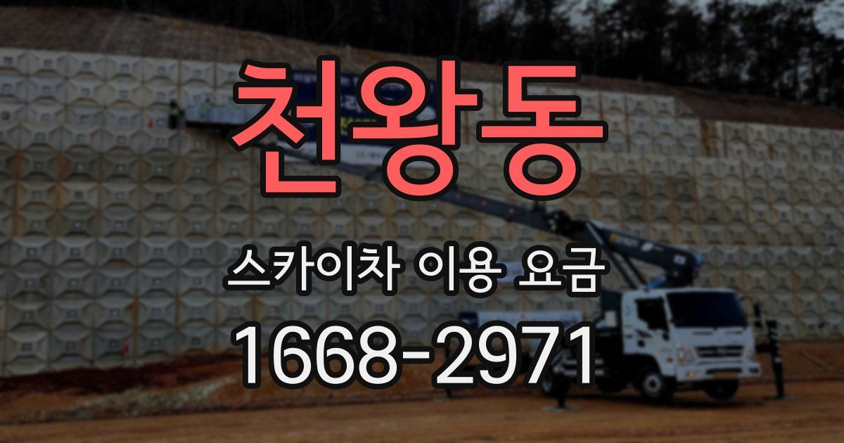 천왕동 스카이차 이용 요금