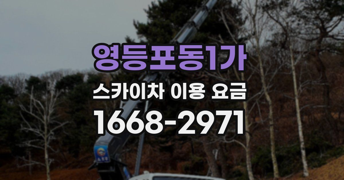영등포동1가 스카이차 이용 요금