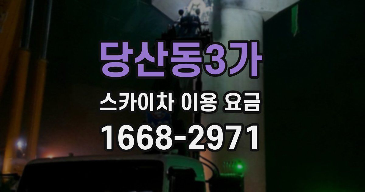 당산동3가 스카이차 이용 요금