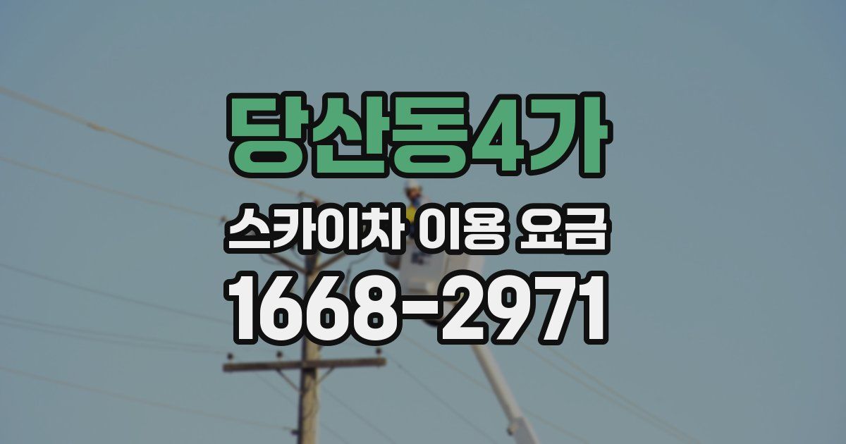 당산동4가 스카이차 이용 요금