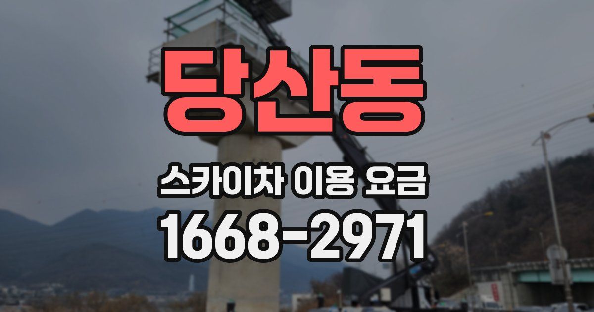당산동 스카이차 이용 요금