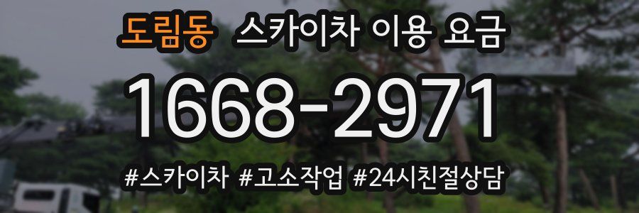 도림동 스카이차 이용 요금