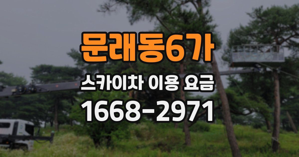 문래동6가 스카이차 이용 요금