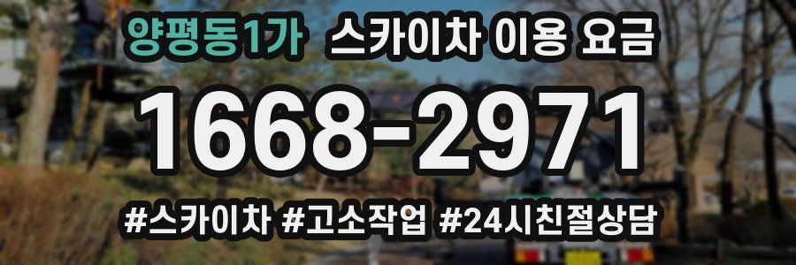 양평동1가 스카이차 이용 요금