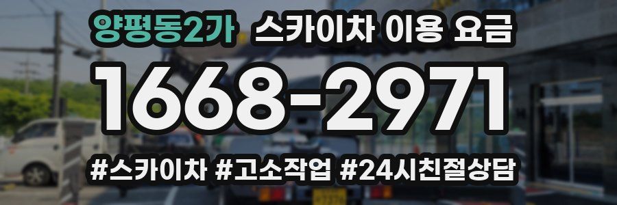 양평동2가 스카이차 이용 요금