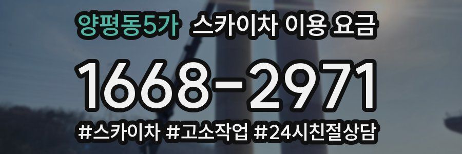 양평동5가 스카이차 이용 요금