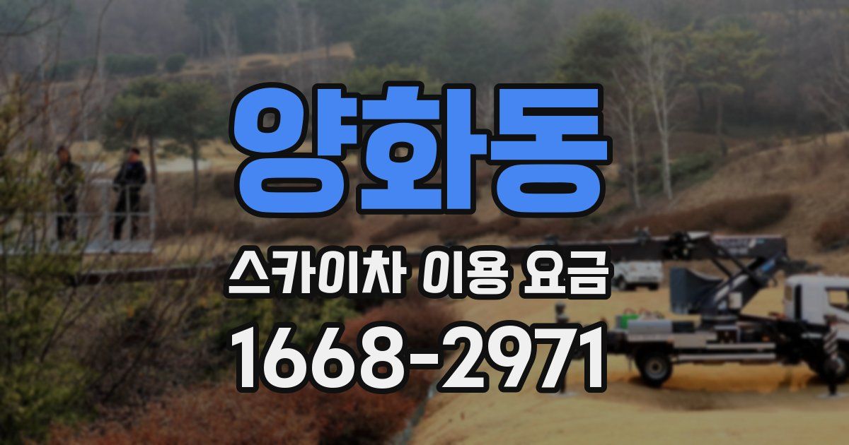 양화동 스카이차 이용 요금