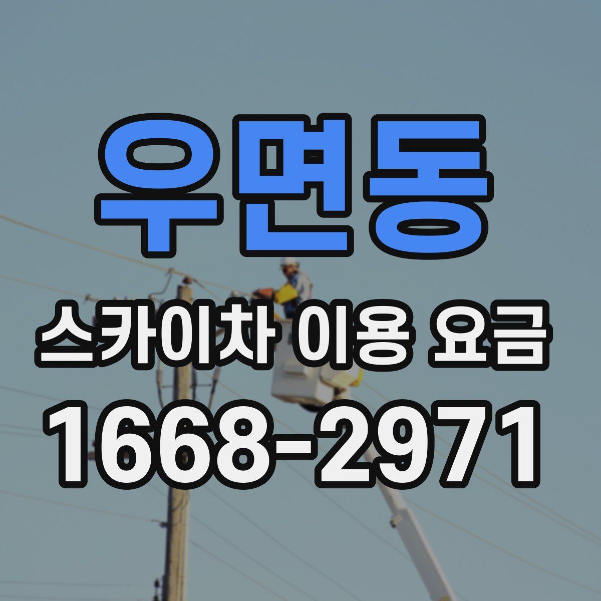 우면동 스카이차 이용 요금