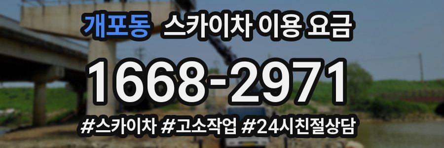 개포동 스카이차 이용 요금