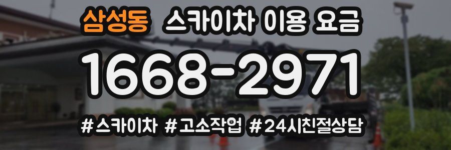 삼성동 스카이차 이용 요금
