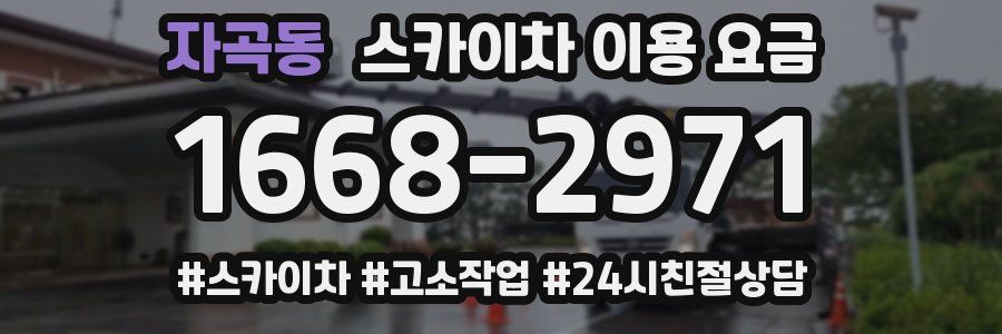 자곡동 스카이차 이용 요금