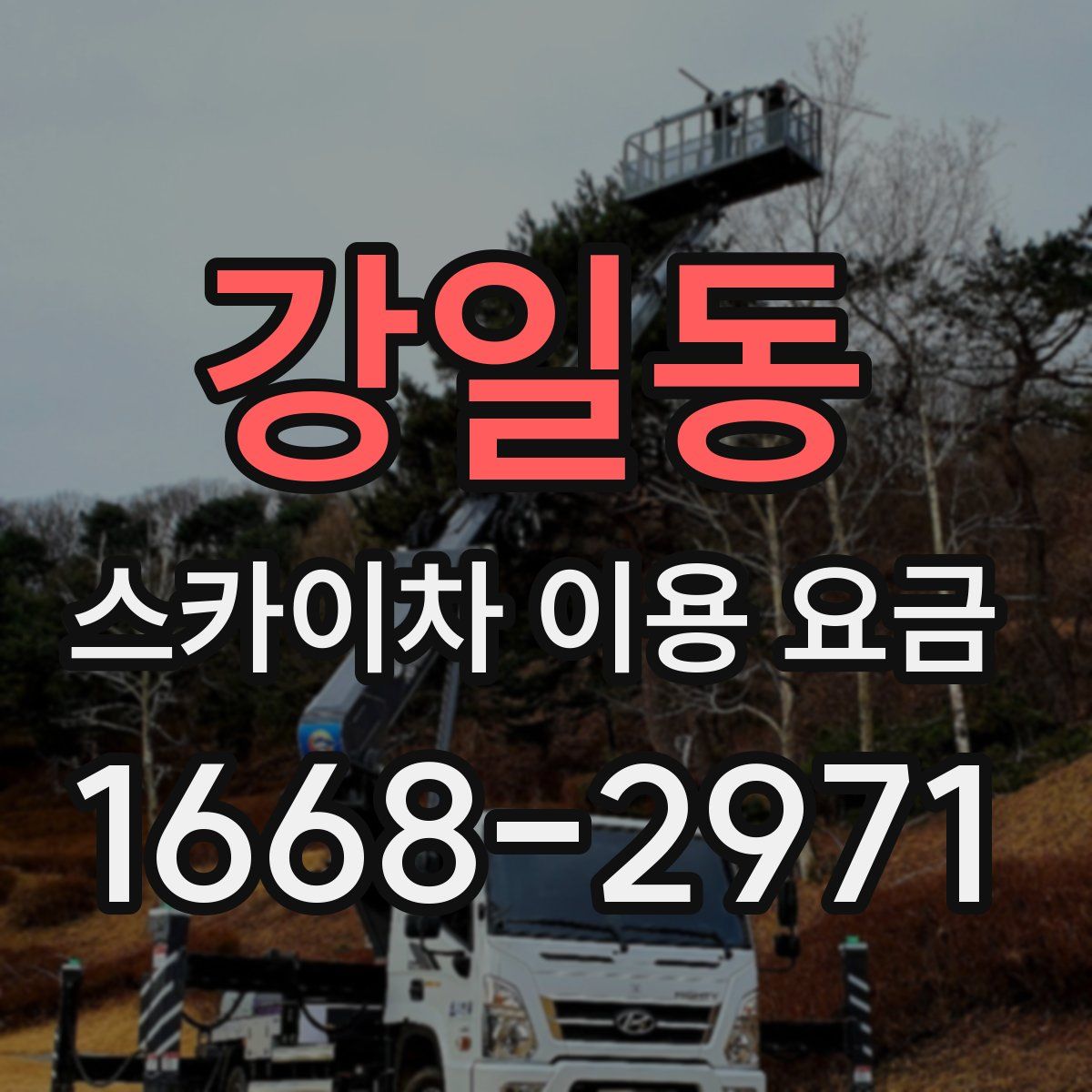 강일동 스카이차 이용 요금