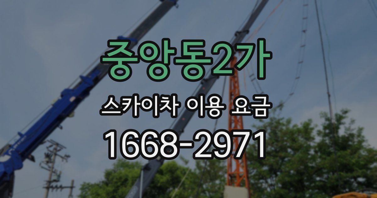 중앙동2가 스카이차 이용 요금
