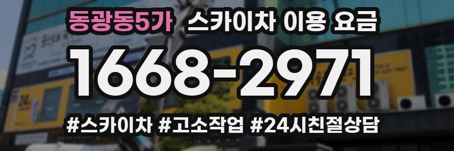 동광동5가 스카이차 이용 요금