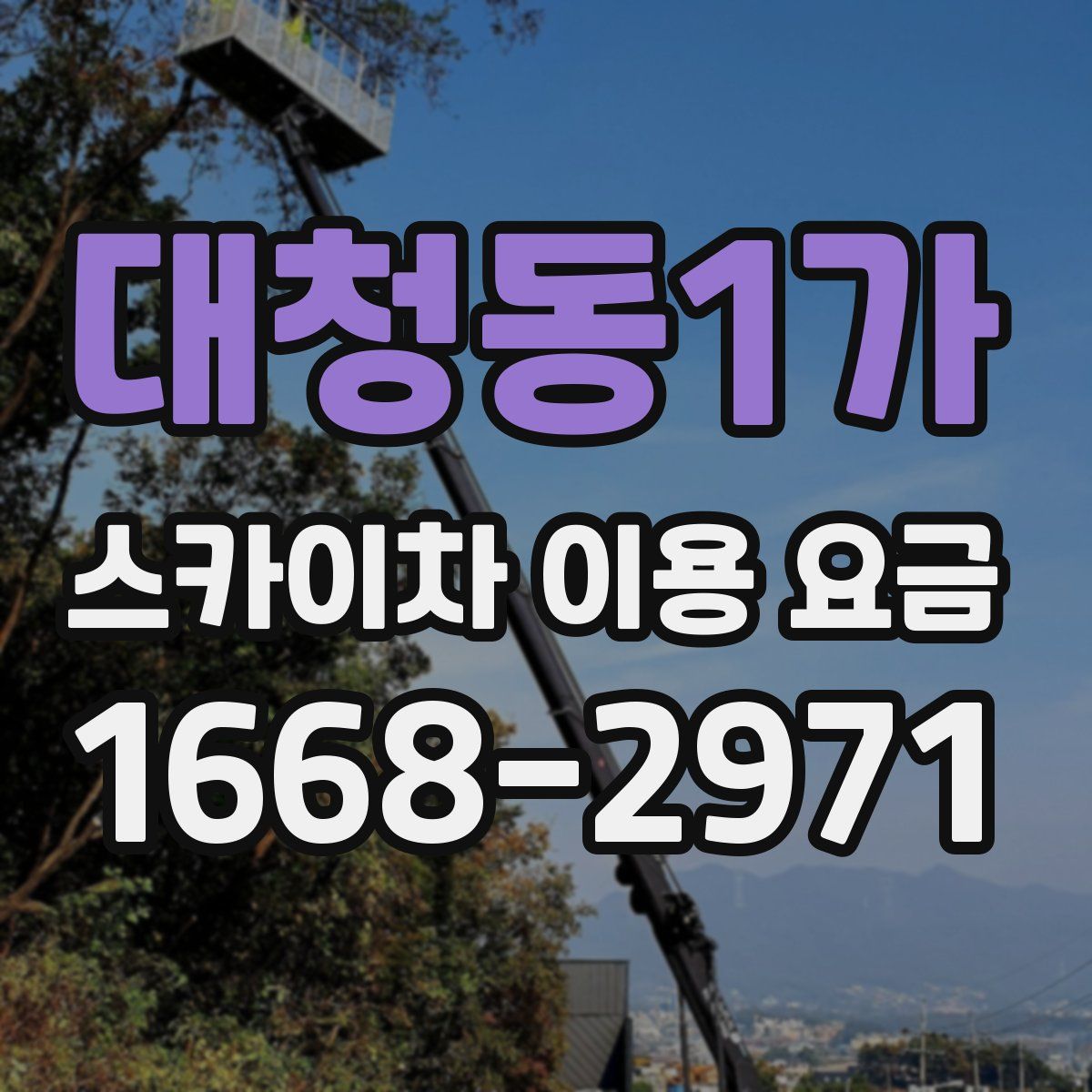 대청동1가 스카이차 이용 요금