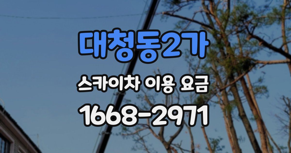 대청동2가 스카이차 이용 요금
