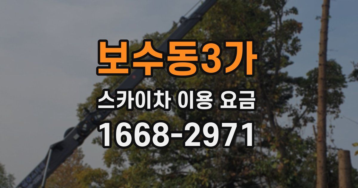 보수동3가 스카이차 이용 요금