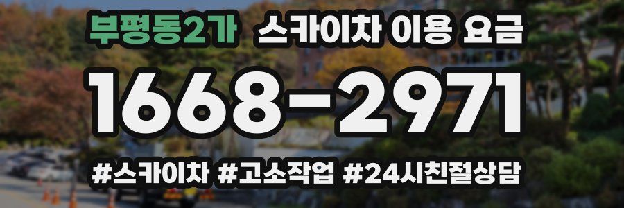부평동2가 스카이차 이용 요금